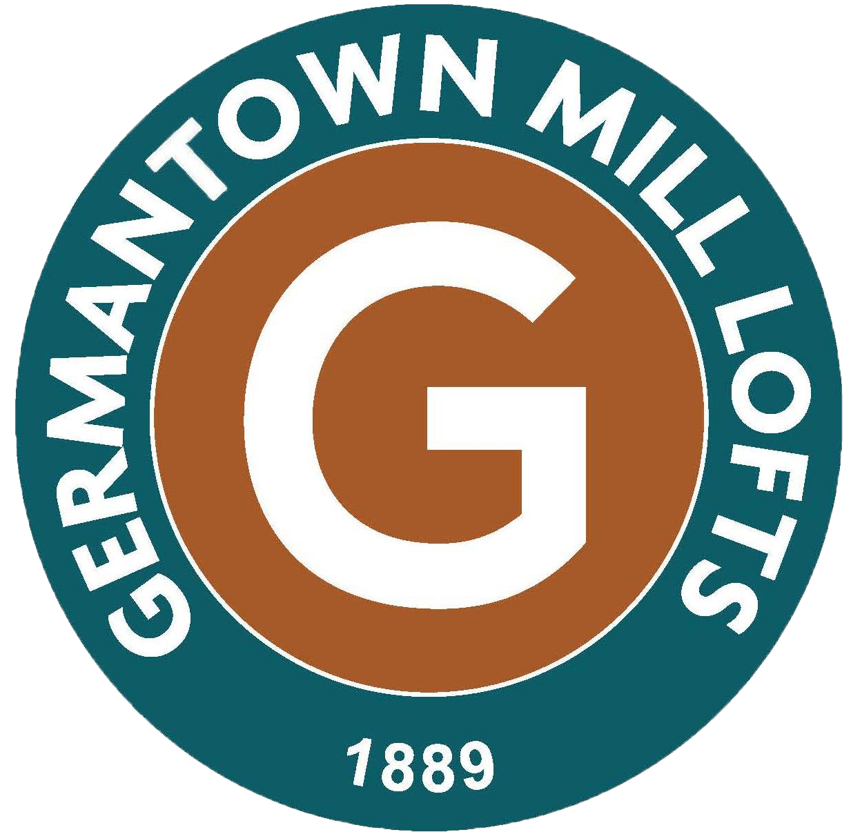 A logo with the text "GERMANTOWN MILL LOFTS" and the year "1889" is displayed.