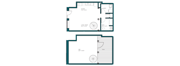 the floor plan for a small floor plan of a house