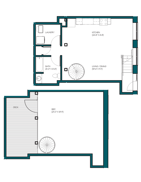 blueprint of floor plan of the first floor