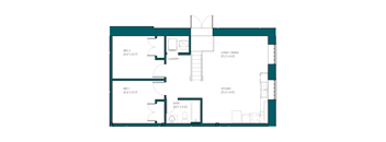 a floor plan of a house with an open floor plan