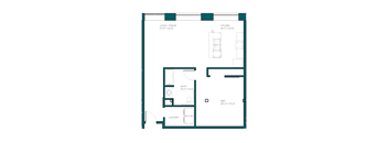 a blueprint of a floor plan of a house