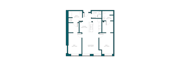 the blueprint of the floor plan of a house
