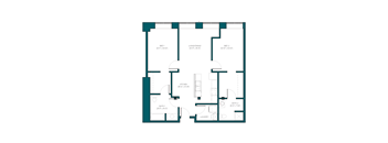 a blueprint of a floor plan of a house