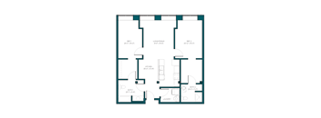 a blueprint of a floor plan of a house