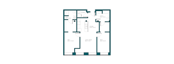 a floor plan of a home with a spiral staircase