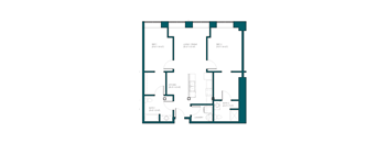 a blueprint of a floor plan of a residence