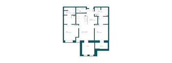 a blueprint of a floor plan of a house
