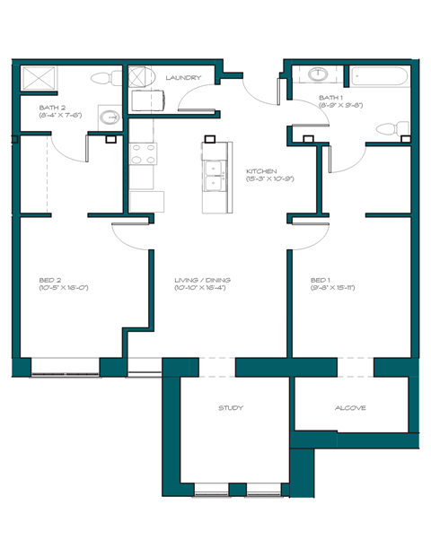 a blueprint of a floor plan of a house