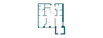 a blueprint of a floor plan of a house