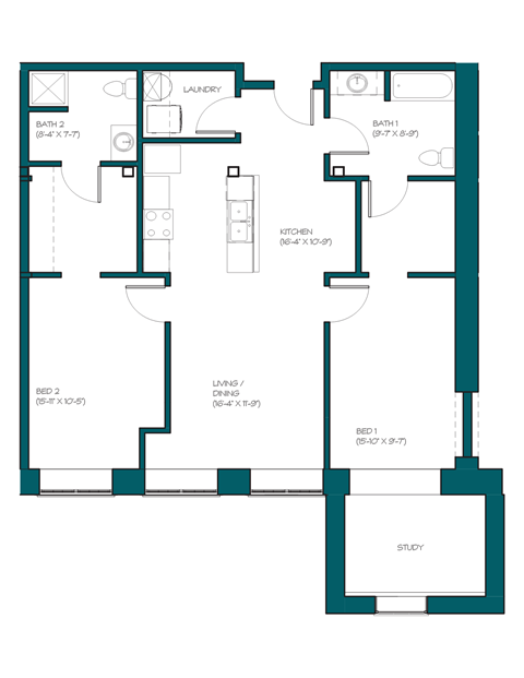 a blueprint of a floor plan of a house