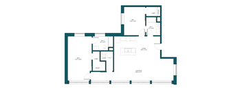 floor plan of the ground floor of a house