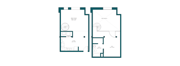 a blueprint of a floor plan of a house