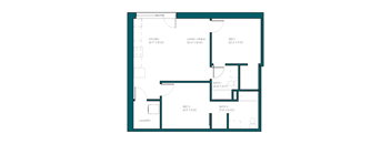 the blueprint of a floor plan of a residence