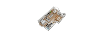 ?? floor plan of a studio apartment