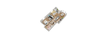 a conceptual drawing of a floor plan of a house