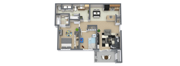 a1 floor plan  1 bedroom  129