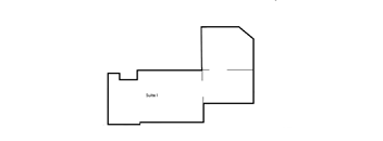 a schematic diagram of a stairwell with a safe door