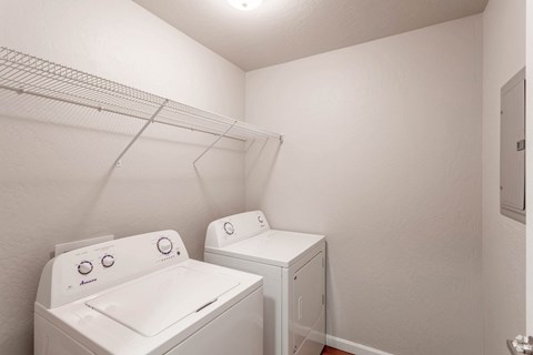 our apartments have a spacious laundry room with a washer and dryer