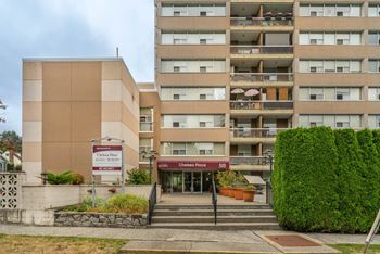 The image shows a building with a sign that reads "Chateau Place".