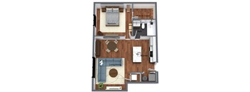 1 Bedroom Plus - 3D