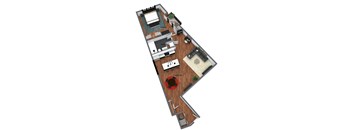 1 Bedroom Ultra Deluxe + Balcony - 3D
