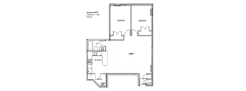 2 Bedroom, 1 Bath