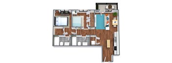 The Anthology - 2 Bedroom w/ Balcony