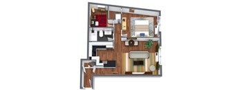 1 Bedroom + Den, 1 Bath