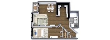 Fairview - 1 Bedroom Corner with Balcony