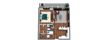 1 Bedroom w/ Patio