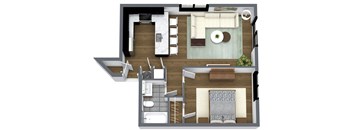 Nelson - 1 Bedroom Corner Basic