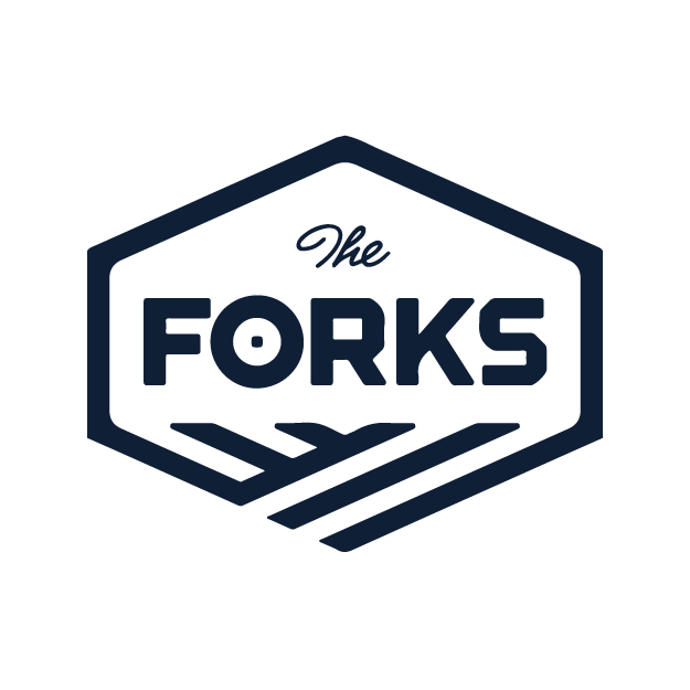 the logos for the forks and the foxes