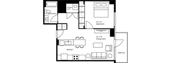 a floor plan of a small house