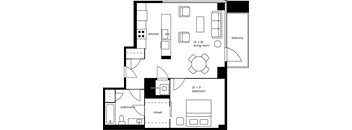 a floor plan of a house