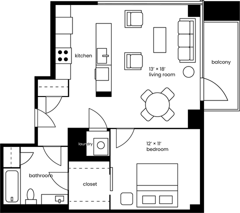 a floor plan of a house