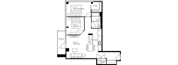 a floor plan of a bedroom house