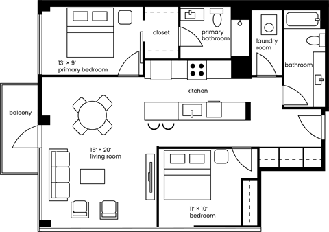 a floor plan of a house