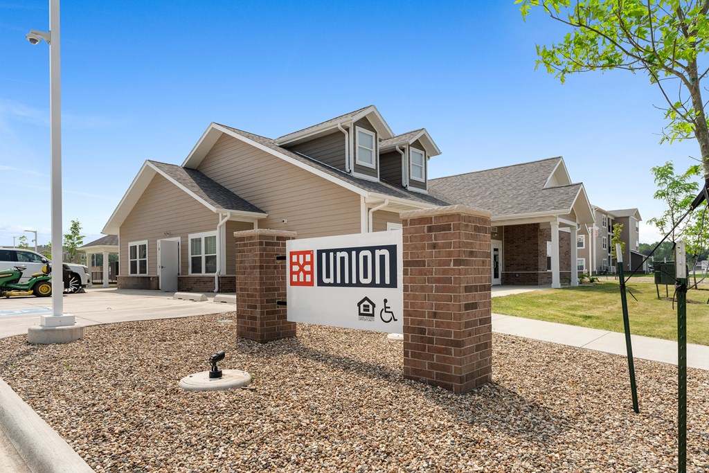 Property Signage at Union at North Crossing, Iowa