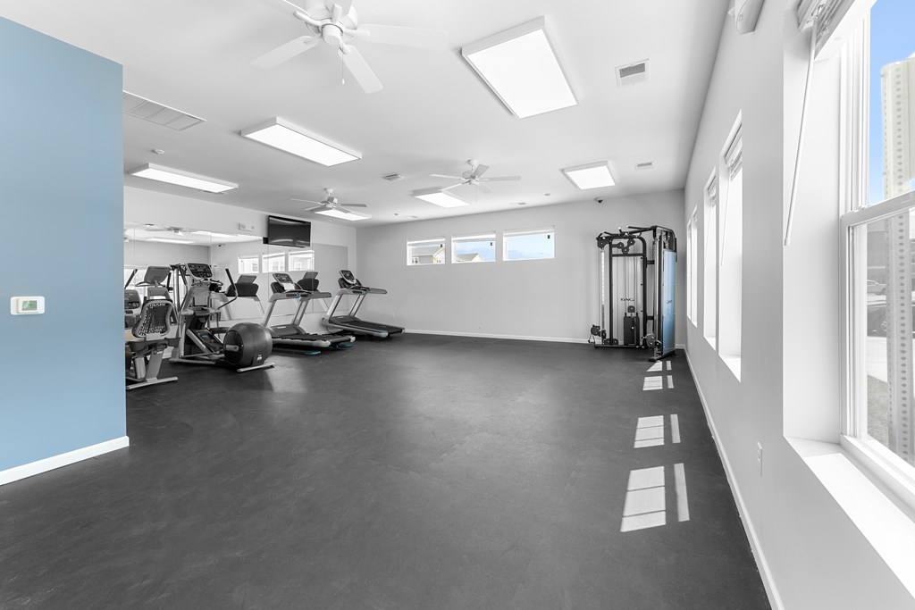 Gym at Union at North Crossing, Waterloo, Iowa