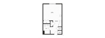 Unit B0-3W Floor Plan at The Annex of Bloomington, Bloomington, 47401