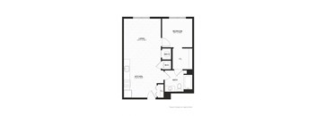  Unit B1-3W Floor Plan at The Annex of Bloomington, Indiana, 47401