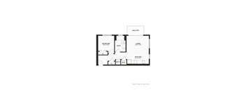  Unit B1-5E Floor Plan at The Annex of Bloomington, Indiana