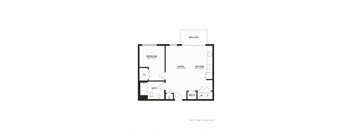  Unit B1-6W Type A Floor Plan at The Annex of Bloomington, Bloomington, IN, 47401