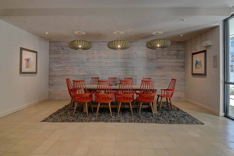 Dining table with chairs at Agave, San Antonio, Texas