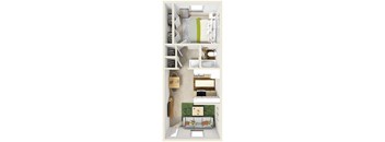 1 bed 1 bath at Mountain Vista Apartments, Lakewood, CO, 80228