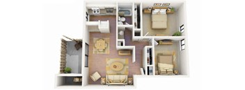 2 bed 1 bath at The Ranch at Bear Creek Apartments, Lakewood, CO, 80227