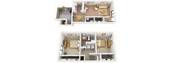 2 bed 1.5 bath at The Ranch at Bear Creek Apartments, Lakewood, CO