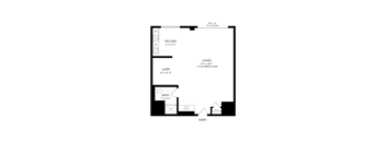 Studio 1 bath B at RiDE at RiNo Apartments, Denver, CO