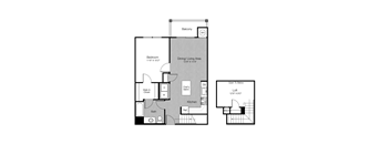 1 bed 1 bath E at Metro 303, New York