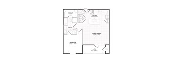 A black and white image of a floor plan for a house.
